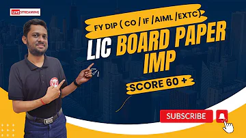 LIC | SY Diploma EXTC | Boards Paper Solution & VIMP Questions for Boards Exam | Lecture - 1