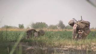 US Explosive Ordinance Disposal Controlled Detonation Of IED  Roadside Bomb