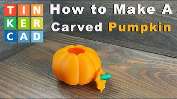 How to Make a Carved Pumpkin in Tinkercad