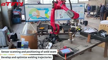 ATINY Laser Seam Tracking System with Borunte Robot for Automated Welding of Ship Components