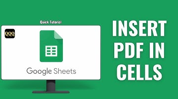 How to Insert PDF in Google Sheets Cells