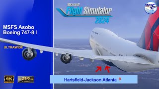 ✈️ Boeing 747 Almost Misses Approach at Atlanta | Late Gear Deployment!