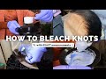 HOW TO BLEACH KNOTS ON LACE FRONTAL OR CLOSURE | WITH EXACT MEASUREMENTS