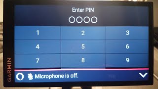 How to enable a lock screen on the Garmin DriveSmart 66