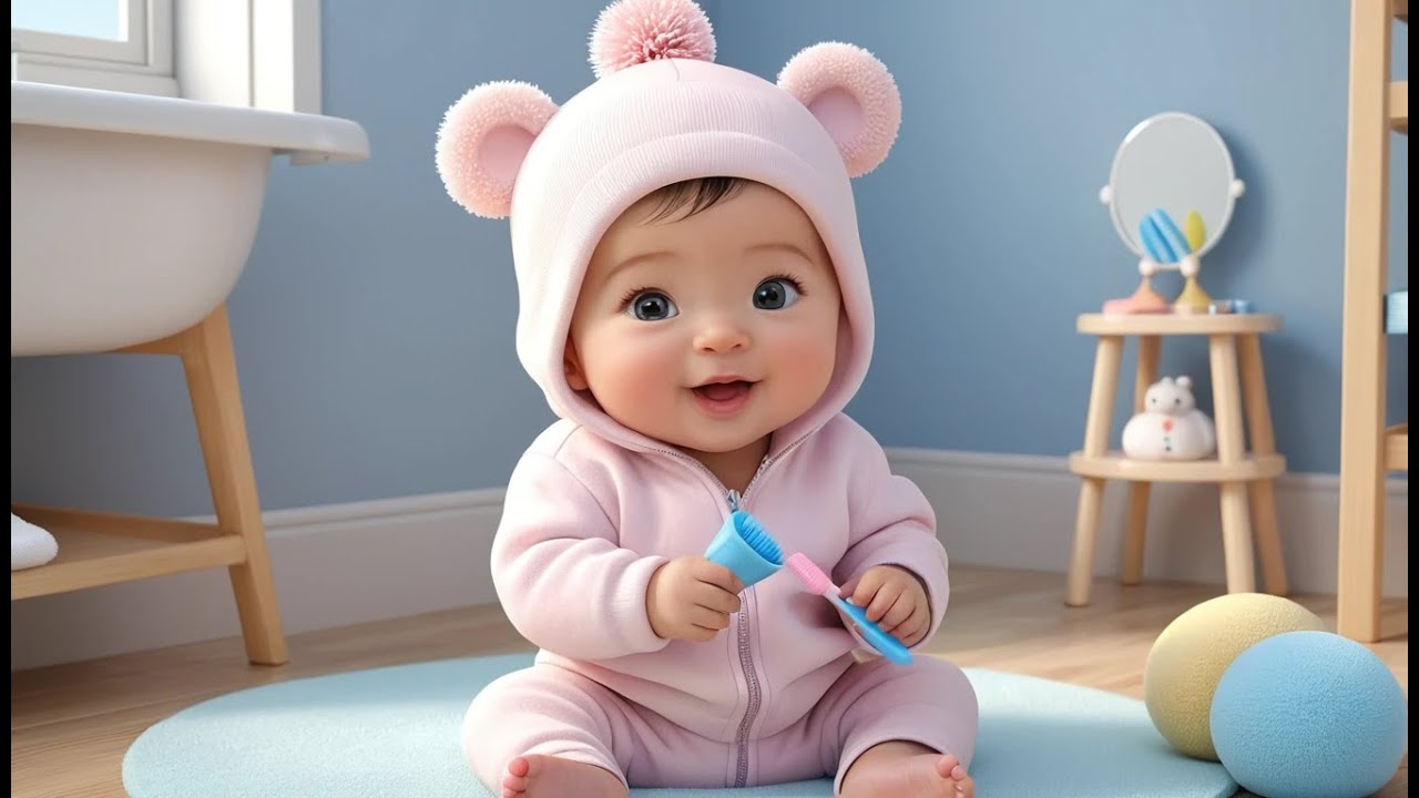 Baby Brushing Teeth in Winter ❄️🪥 | Fun Learning Winter Routine Song for Kids