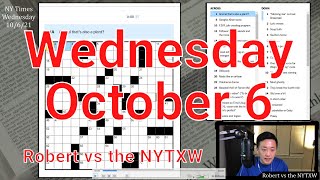 I like these on Wednesdays [0:14/5:50]  ||  Wed 10/6/21 New York Times Crossword