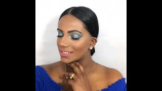 Aqua Blue Makeup Look | Inspired by Jaclyn Hill x Morphe | glambysithara