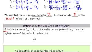 Precal Video Notes 9 2 Geometric Series