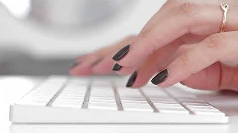 Womans Hands Typing On a Computer Keyboard   HD Video Background No Copyright
