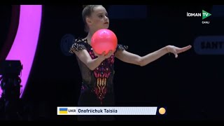 Taisiia Onofriichuk Ball Qual 33,300 - World Cup Baku 2024
