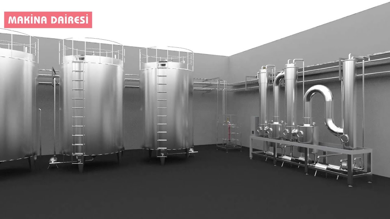 Süt Tesisi Animasyonu - Türköz Makina