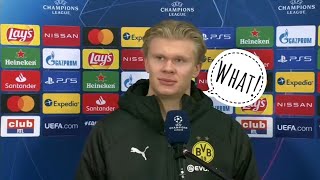 Are You Sleeping Alone Tonight? Reporter Asks Erling Haaland