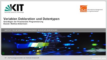 Anfängerkurs Programmieren JAVA - 04   Deklarationen und Datentypen