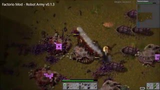Robot Army v0.1.3 Gameplay - Going for a hunt! [Factorio 0.12.29]
