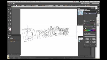 How to create 3D Wireframe Text in Illustrator CC