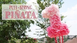 DIY Pull-String Piñata - Coffee Filters