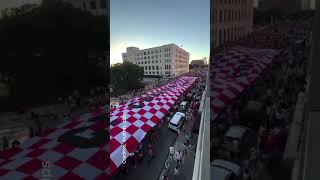 La hinchada croata convierte la previa ante Inglaterra en una postal mundialista