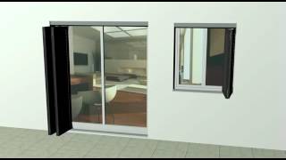 Animation Volet Pliant Aluminium