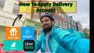 How To Apply For Delivery Driver in UK (2023) Easy Guide - Uber Eats| Deliveroo | JustEat| students?