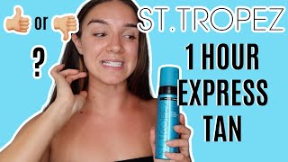 ST. TROPEZ SELF TAN EXPRESS BRONZING MOUSSE REVIEW || BEST FAKE TAN 2022