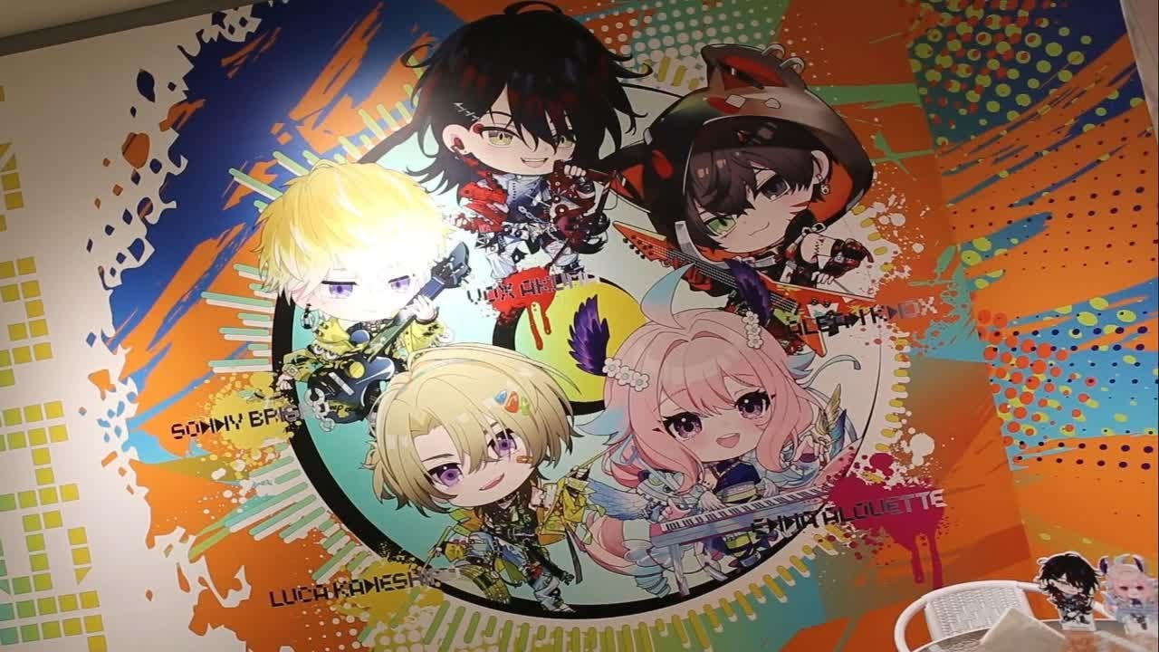 次元波板糖 × NIJISANJI EN 缶バッジ ヴォックス・アクマ 次元波板糖 ×
