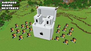 SURVIVAL AIRPODS HOUSE WITH 100 NEXTBOTS in Minecraft - Gameplay - Coffin Meme