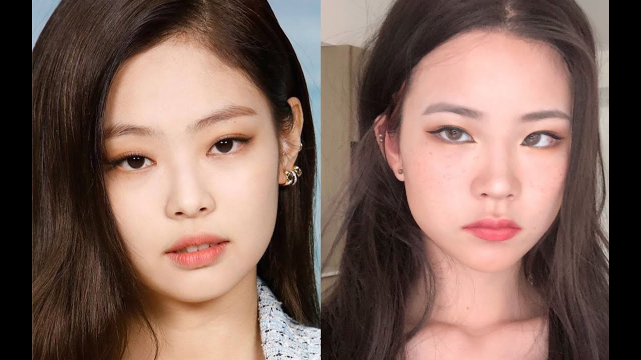 Jennie Makeup Tutorial ☁ Jennie 仿妆 - YouTube