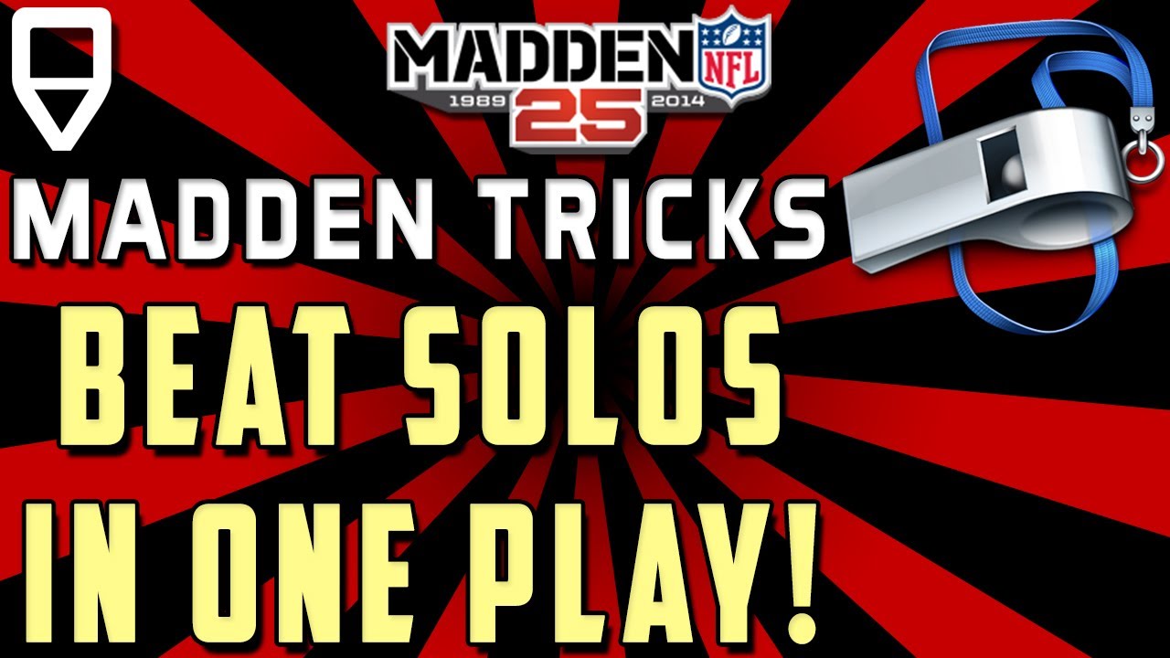 Beat Every Madden 25 Solo Challenge in one EASY Play! Madden 25 Tips Tricks