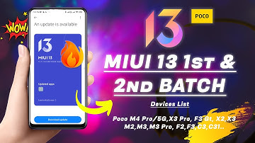 OFFICIAL ANNOUNCEMENT : MIUI 13 WITH ANDROID 12 SCHEDULE FOR POCO DEVICES | MIUI 13 BATCHES LIST