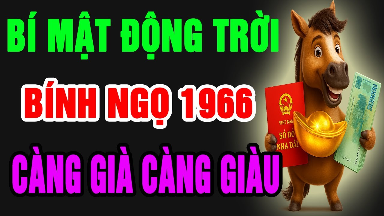 Bính Ngọ 1966 Một Đời Gieo Thiện Nghiệp, TRỜI BAN LỘC LỚN, Vận May Phú Quý Giàu Sang Tự Tìm Đến