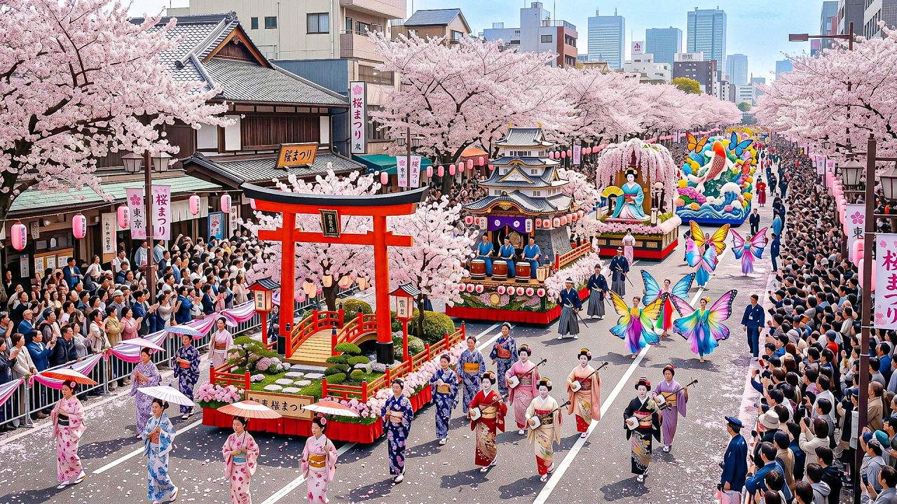 🌸 Japan Cherry Blossom Festival 2026 | Sakura Festival Japan – Full Bloom Season 4K