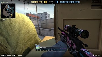 INSANE ct to t spawn wallbang on Overpass
