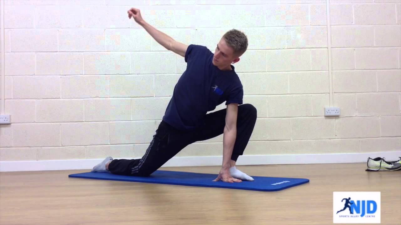 Hip Flexor And Groin Stretch Youtube