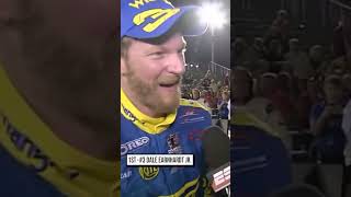 Dale Earnhardt Jr. wins in his dad's #3!