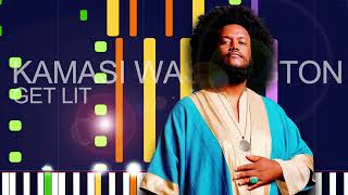 Kamasi Washington Ft. George Clinton, D Smoke - GET LIT (PRO MIDI FILE REMAKE) - "in the style of"