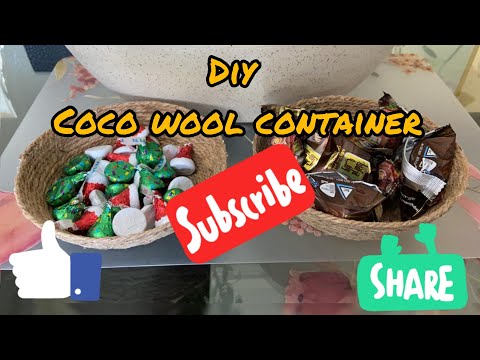 How to Making a Decorative Coco Wool Container