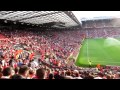 Singing United Road and Glory Glory Man United inside Old Trafford