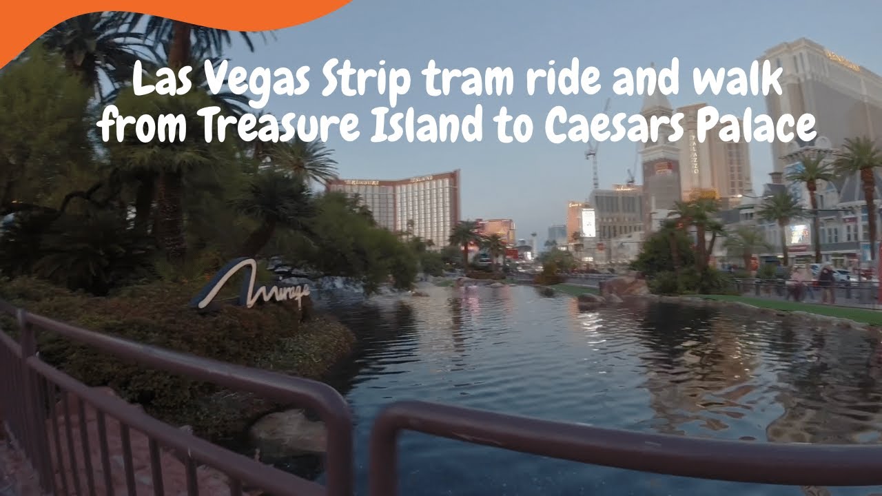 Las Vegas Strip(tram ride and walk from Treasure Island Hotel to
