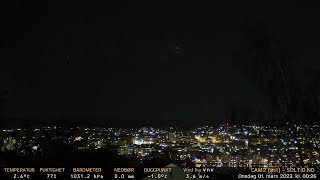Timelapse Cam 2 - Natt til 1. mars 2023