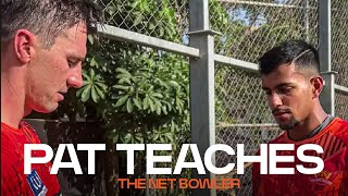 Pat Cummins teaches a net bowler | SunRisers Hyderabad