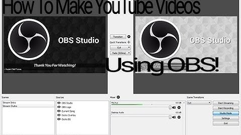 How to make and edit youtube videos for free! part 1 OBS