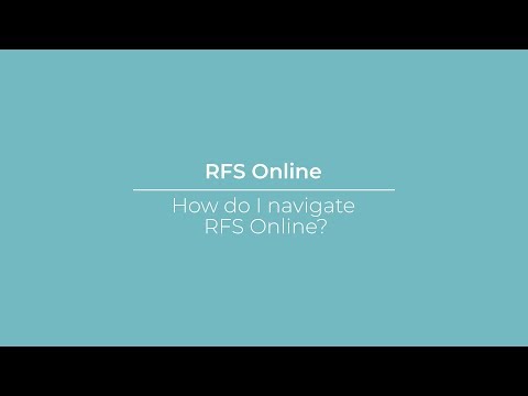 How do I navigate  RFS Online?