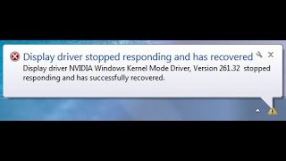 [Решение проблемы] Nvidia Windows Kernel Mode Driver перестал отвечать и был успешно восстановлен.
