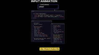 🎯 Input Animation #css #html #javascript #animation #webdevelopment #webdesign #how #tips #tutorial