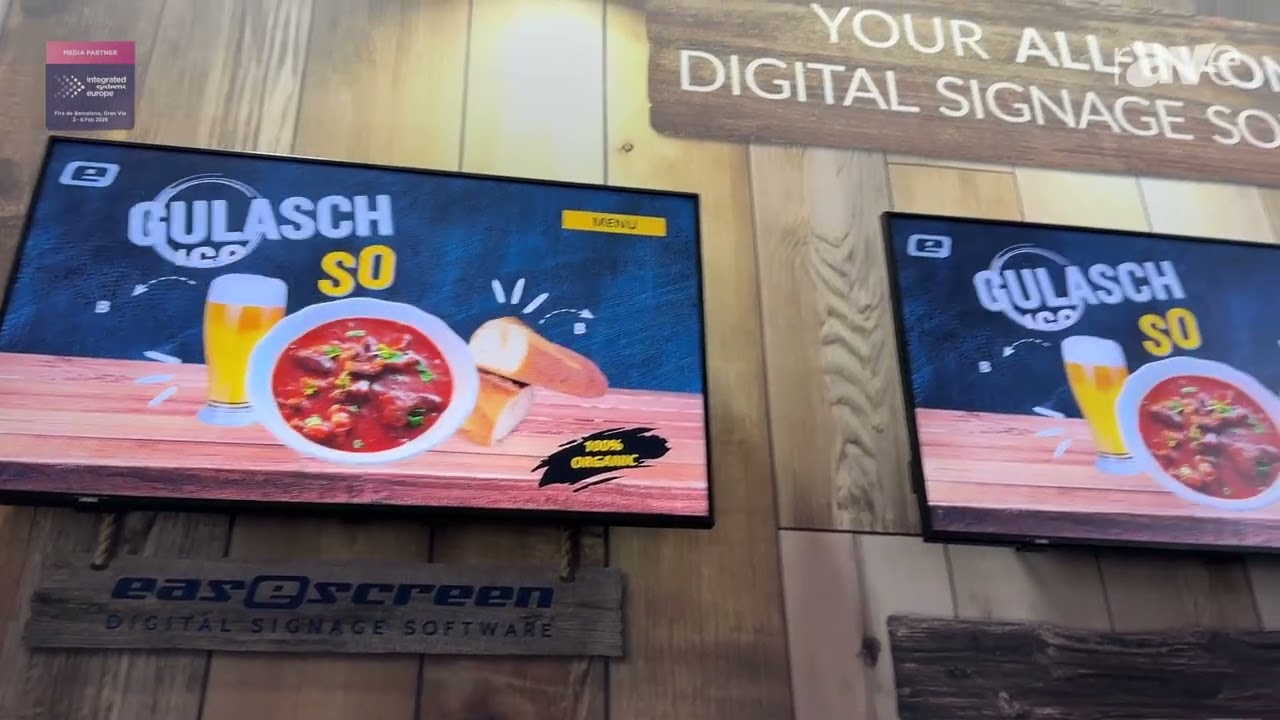 ISE 2026: Easescreen Demonstrates Easescreen Digital Signage Software