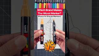 Posca VS Sharpie Markers | Which One Is Better #drawing #art #acrylicmarkers