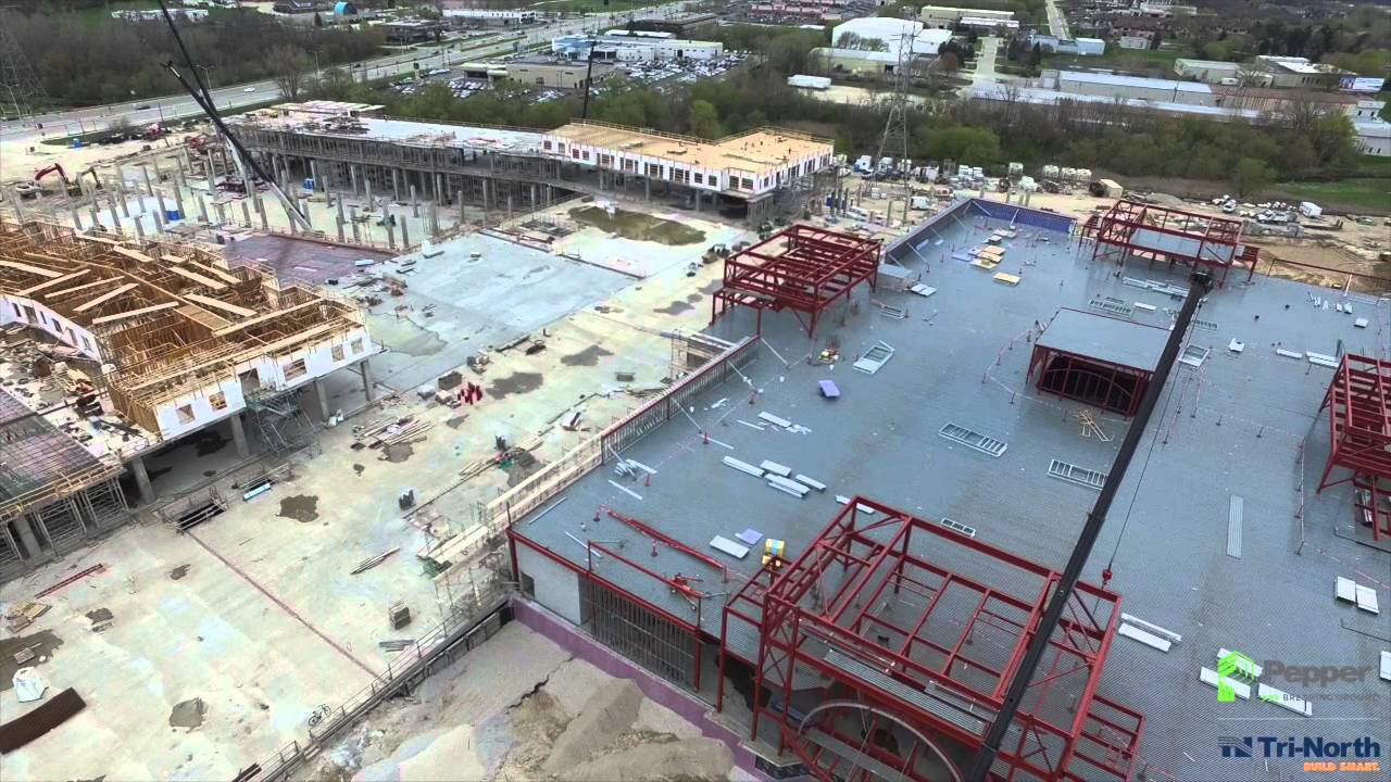 Construction Aerial The Corners of Brookfield (532016) YouTube