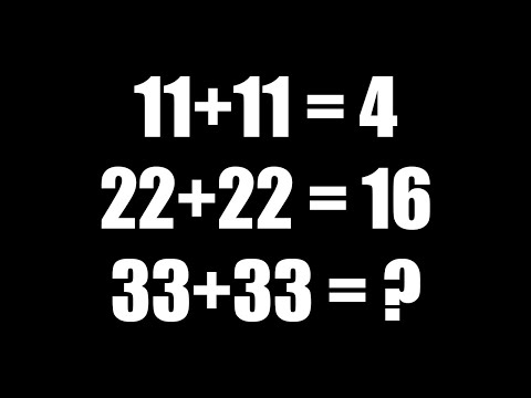 11+11 = 4 22+22 = 16 33+33 = ? SOLUTION AND ANSWER