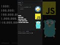 Golang vs Python vs JavaScript #coding #programming #javascript #python #golang #leetcode