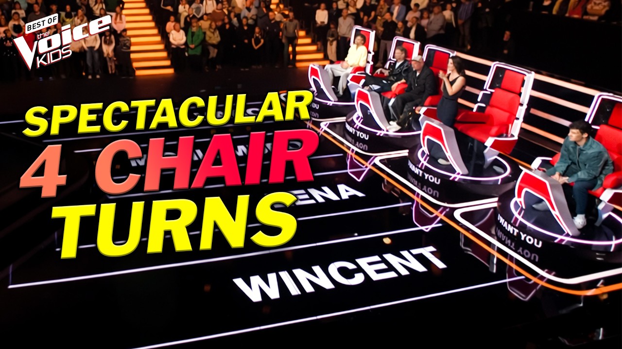 ULTIMATE 4 Chairs Spin | Best of The Voice Kids